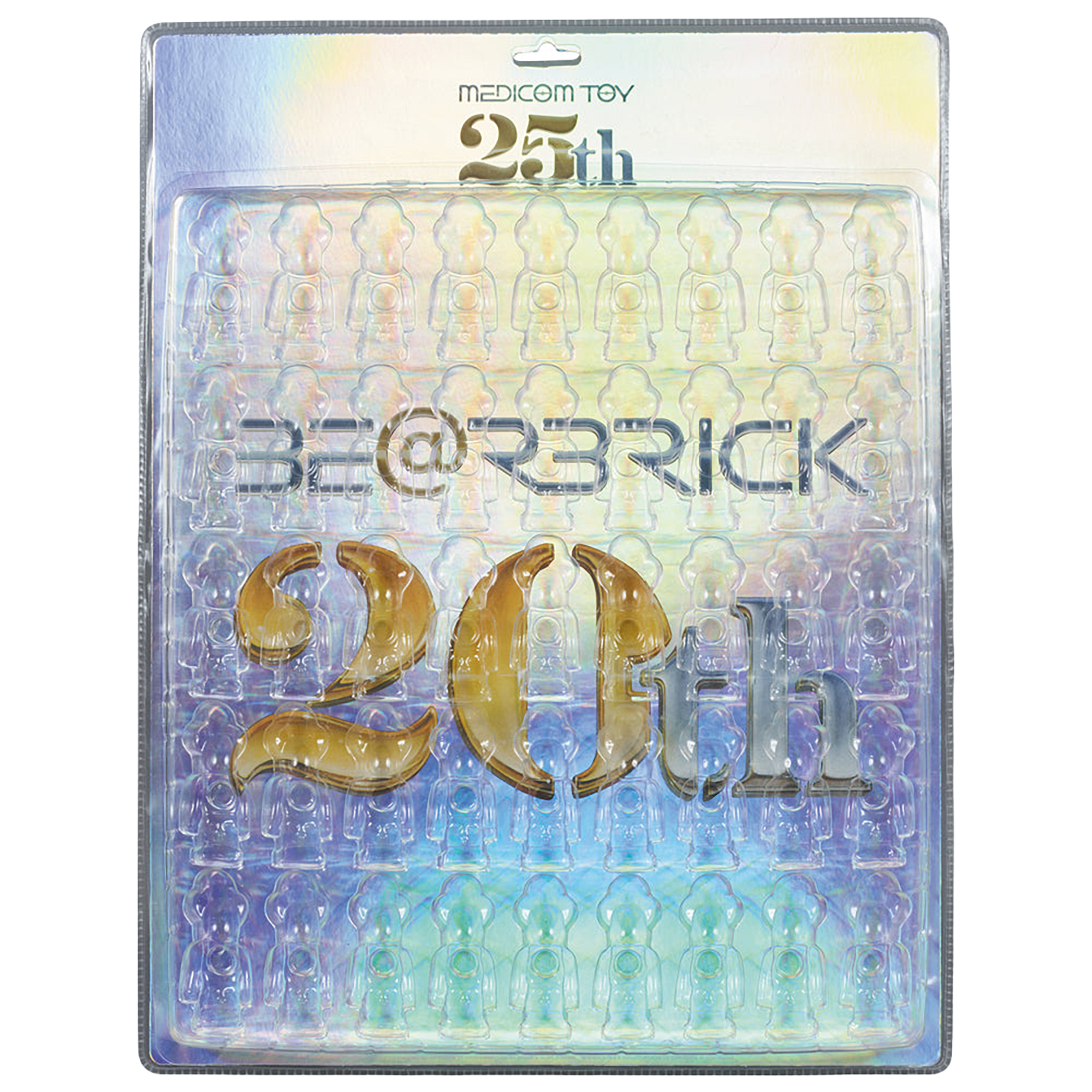 BE@RBRICK DISPLAY BLISTER BOARD MEDICOM TOY 25th ANNIVERSARY LIMITED EDITION