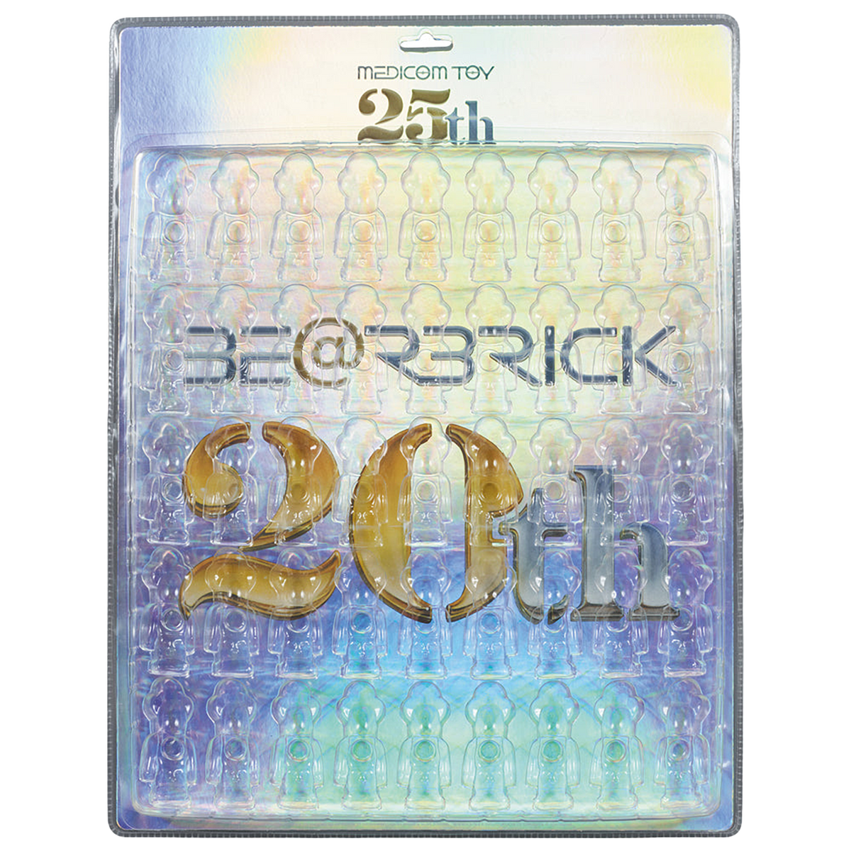 BE@RBRICK DISPLAY BLISTER BOARD MEDICOM TOY 25th ANNIVERSARY LIMITED EDITION