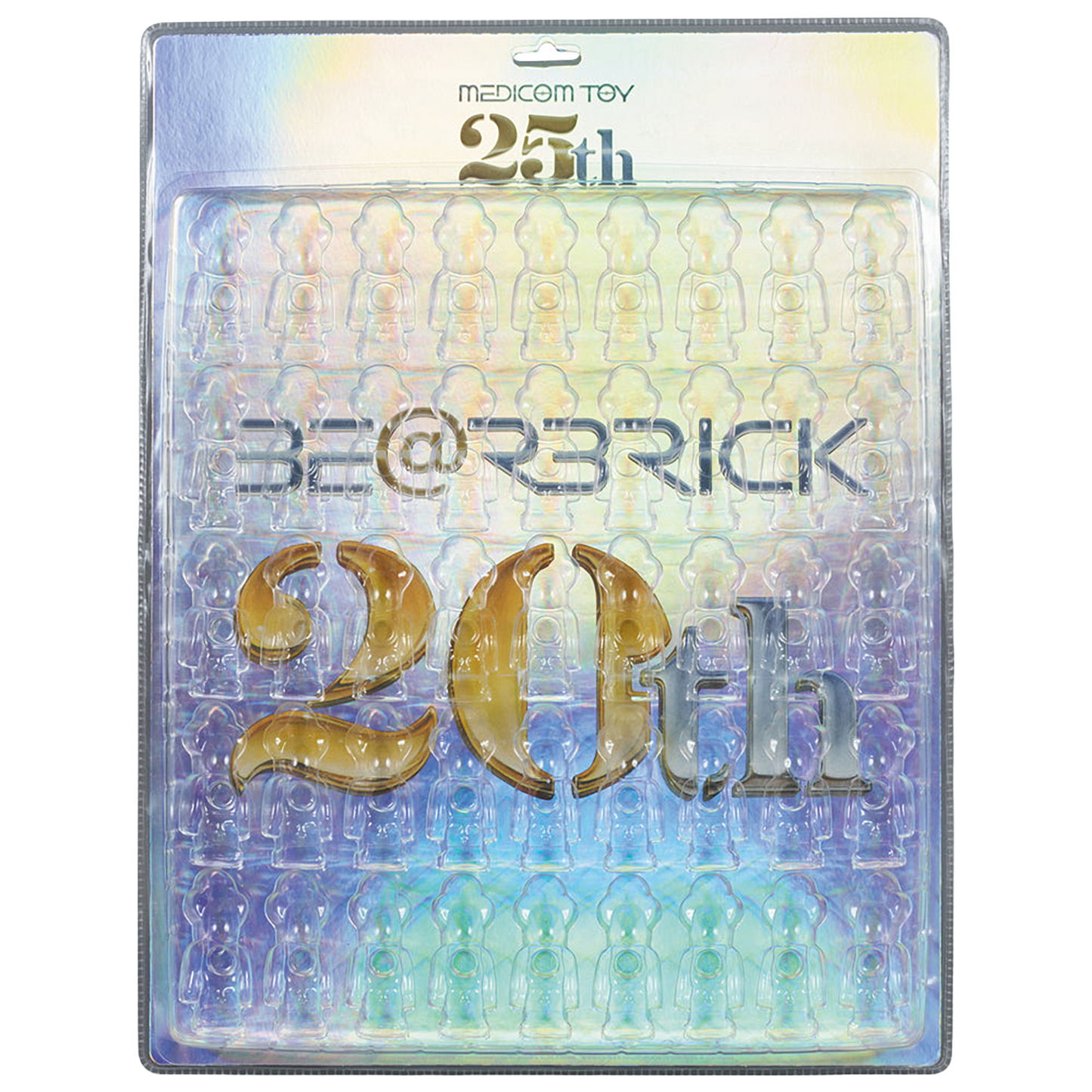 BE@RBRICK DISPLAY BLISTER BOARD MEDICOM TOY 25th ANNIVERSARY LIMITED EDITION