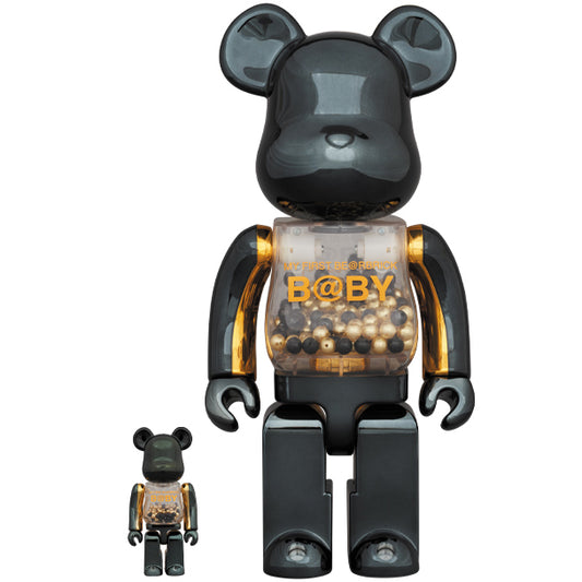MY FIRST BE@RBRICK INNERSECT BLACK & GOLD Ver.100％ & 400％_0