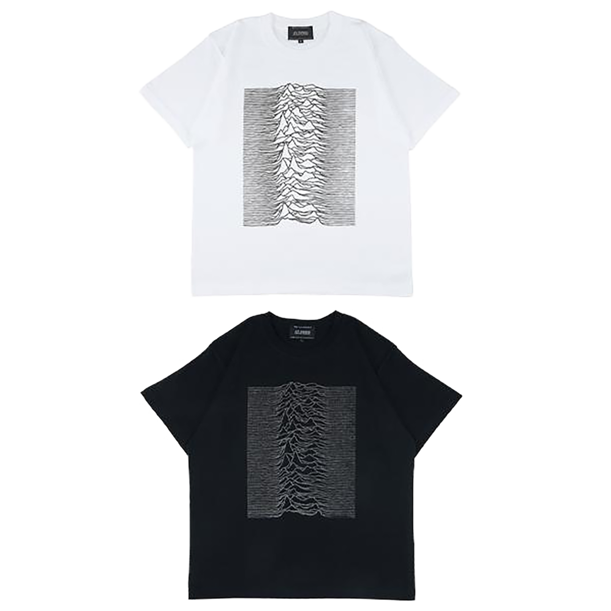 REFLECTIVE PRINT TEE "UNKNOWN PLEASURES" 