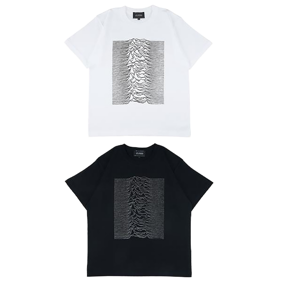 REFLECTIVE PRINT TEE "UNKNOWN PLEASURES" 