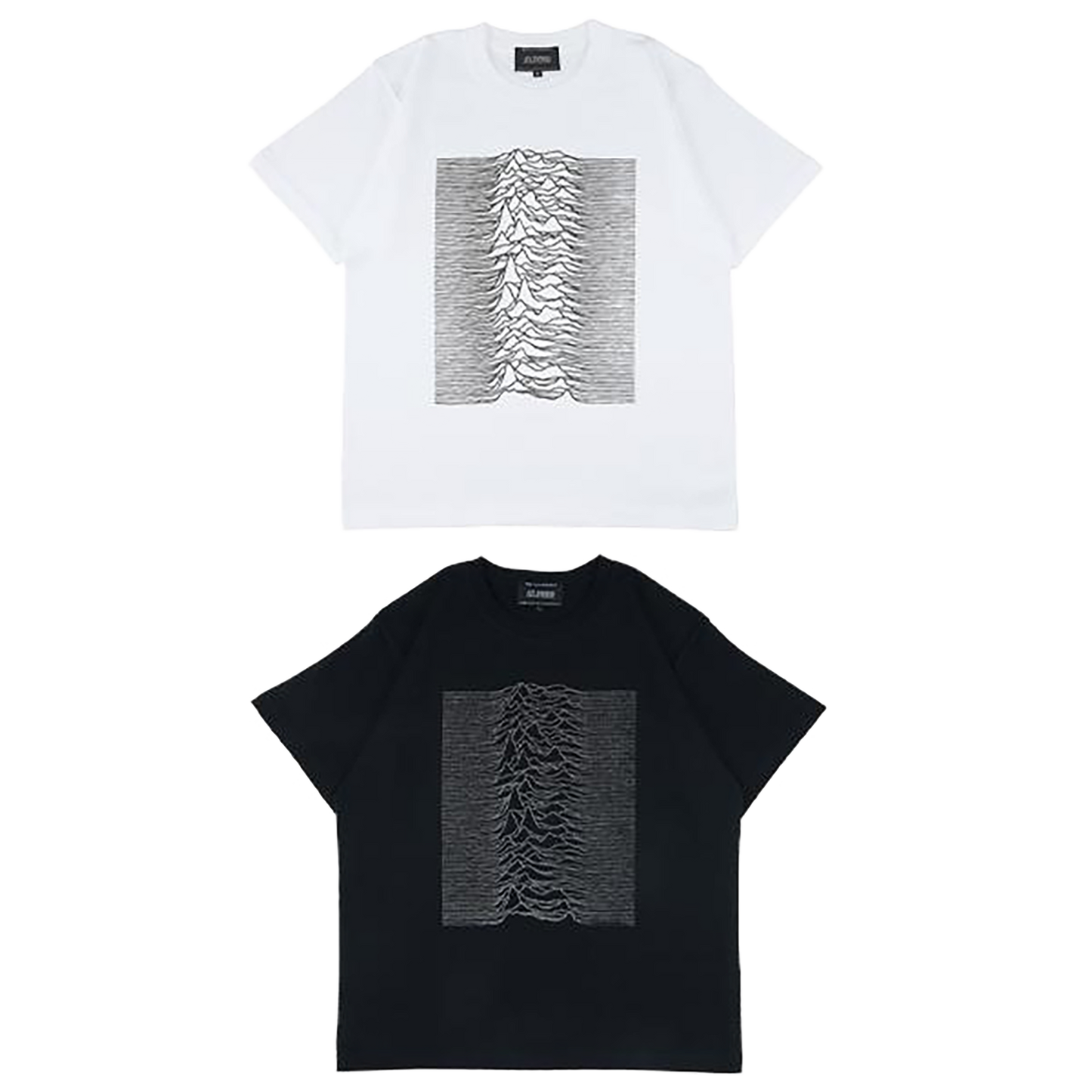 REFLECTIVE PRINT TEE "UNKNOWN PLEASURES" 