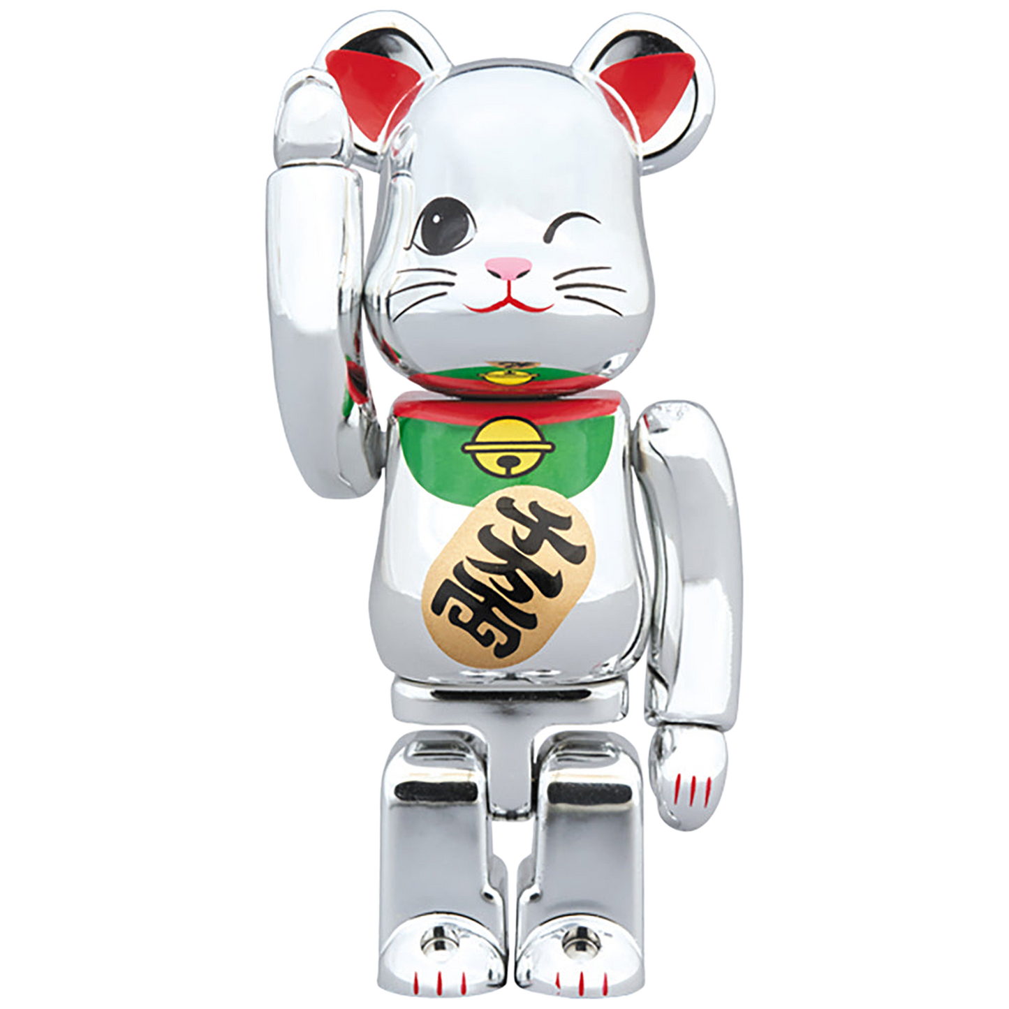 BE@RBRICK 招き猫 銀メッキ四 100％