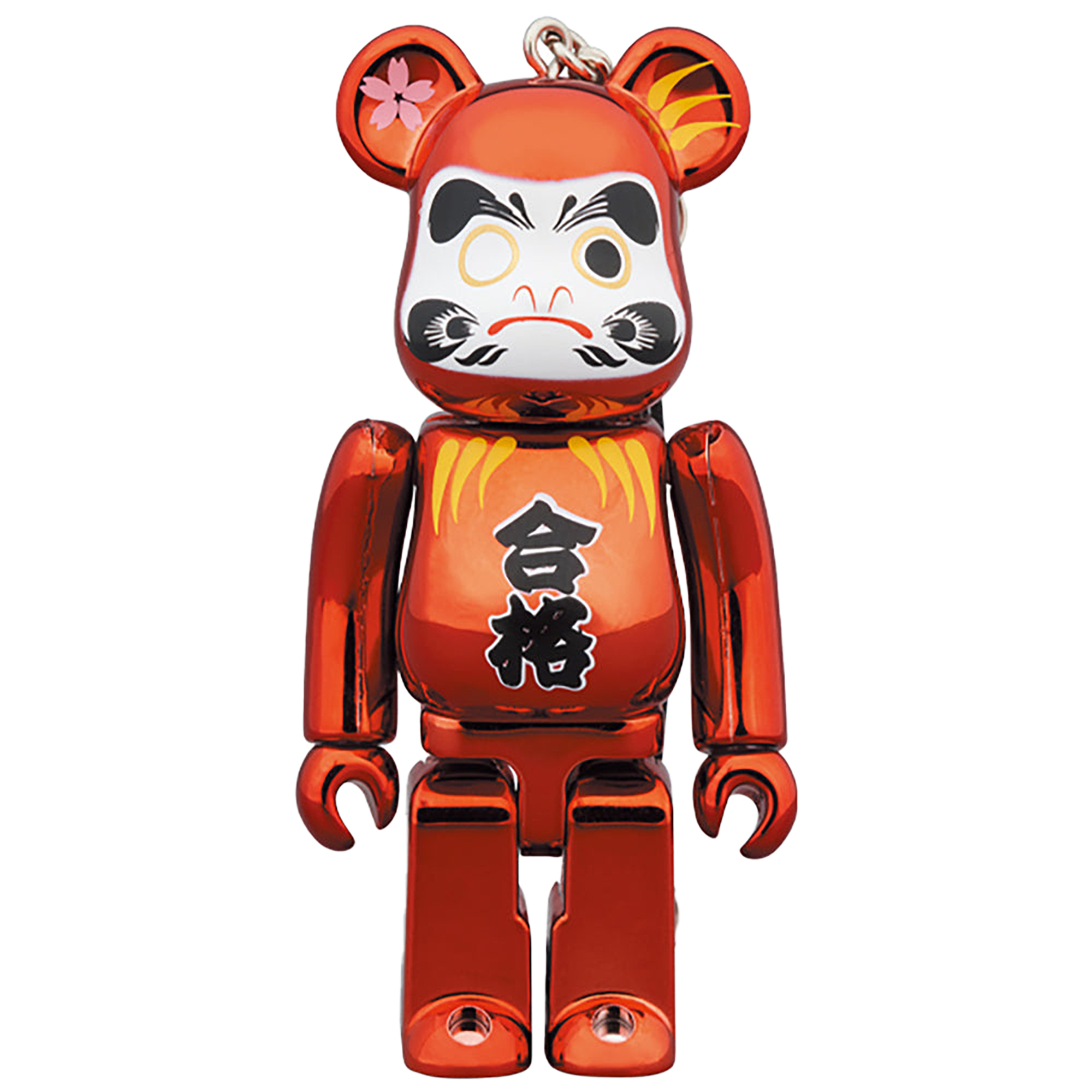 BE@RBRICK 達磨 合格 赤メッキ 100％