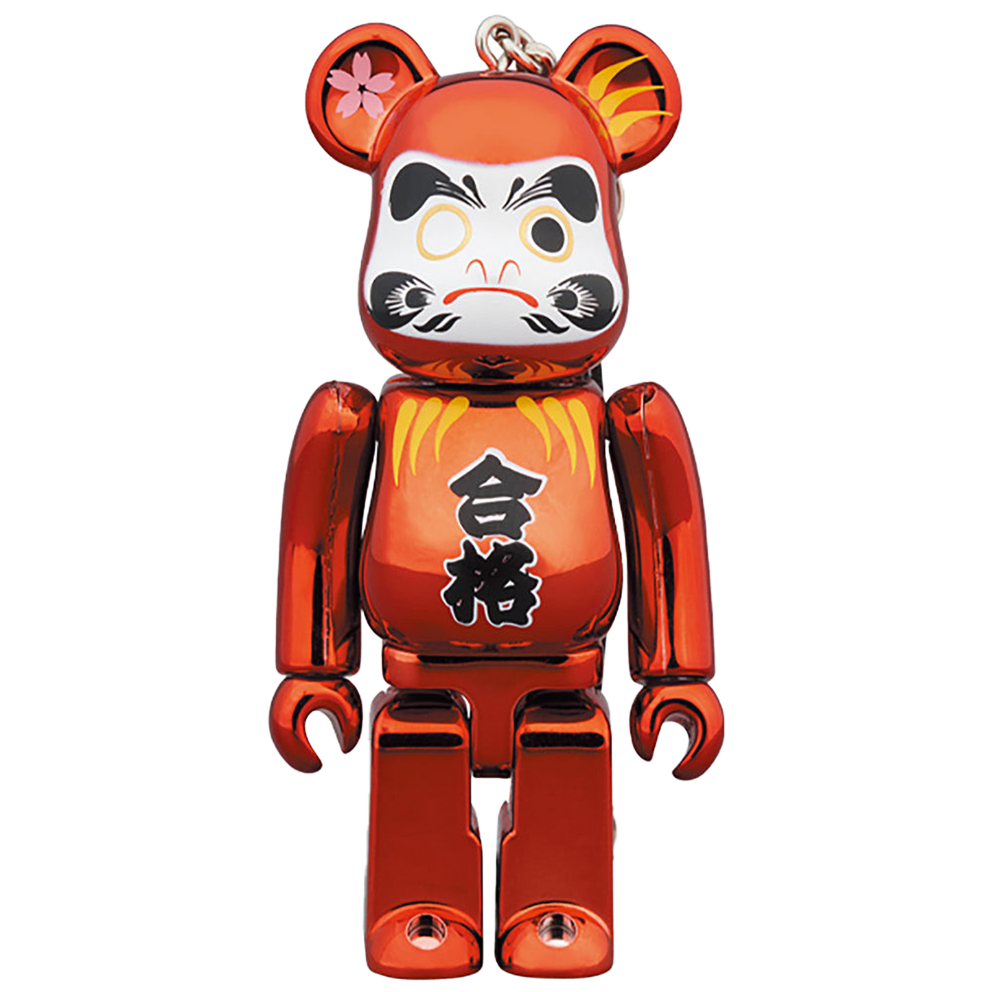 BE@RBRICK 達磨 合格 赤メッキ 100％