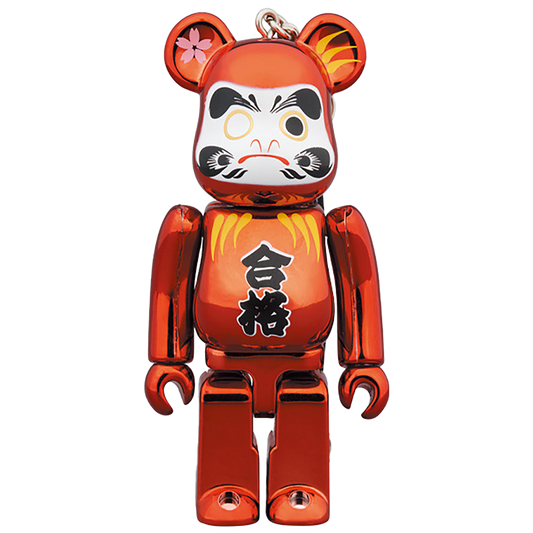 BE@RBRICK 達磨 合格 赤メッキ 100％