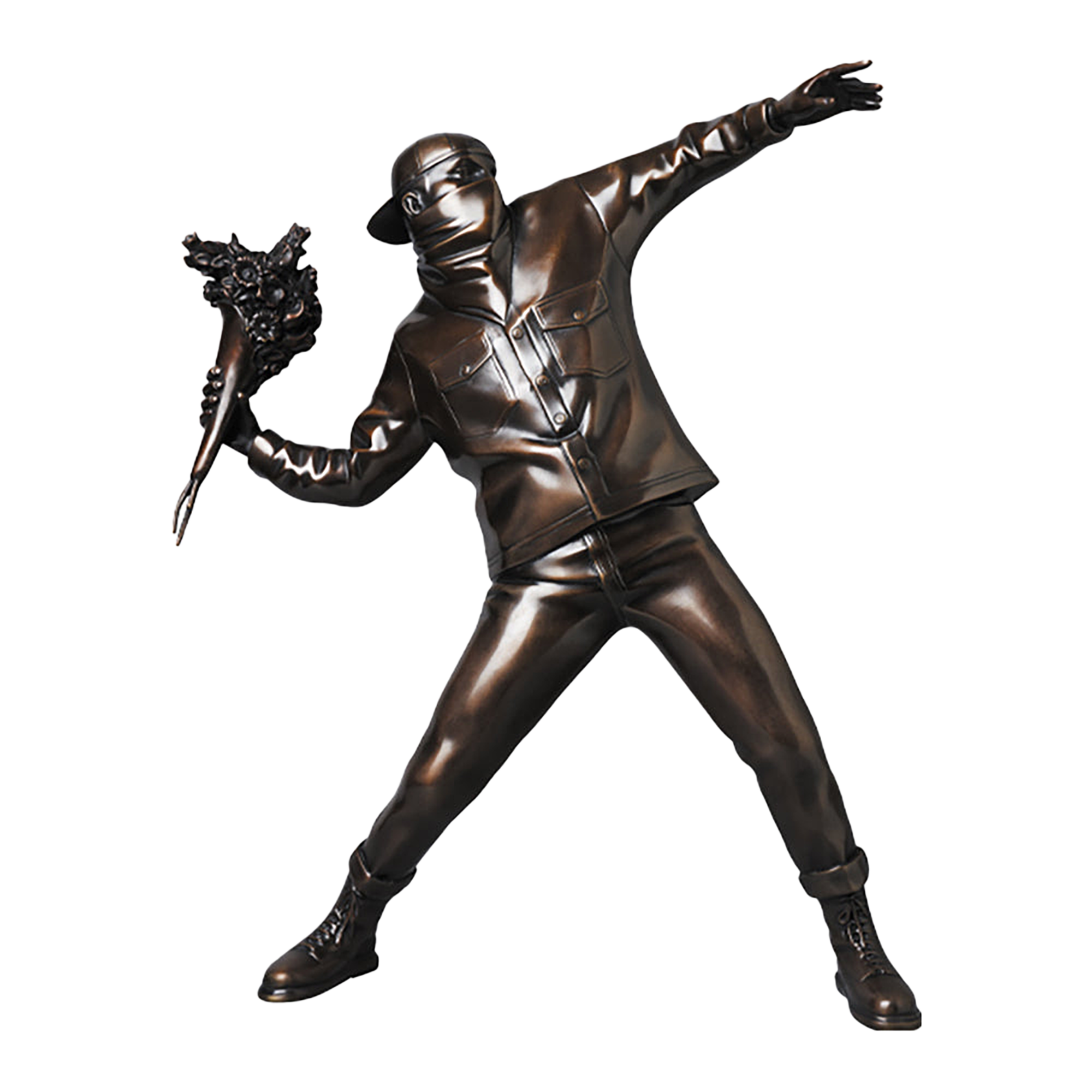 FLOWER BOMBER BRONZE STATUE