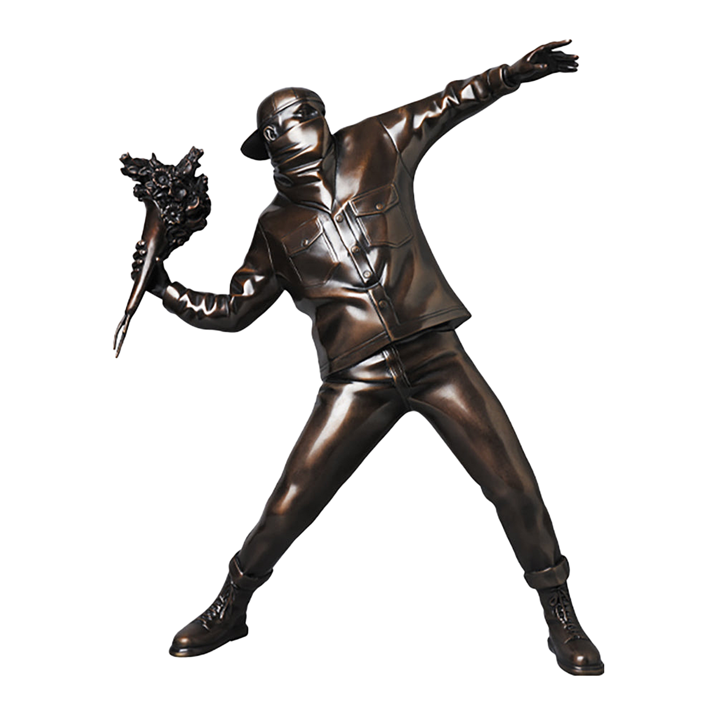FLOWER BOMBER BRONZE STATUE