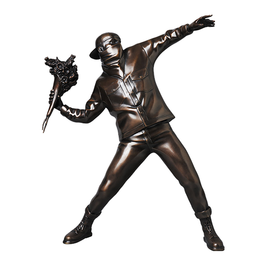 FLOWER BOMBER BRONZE STATUE