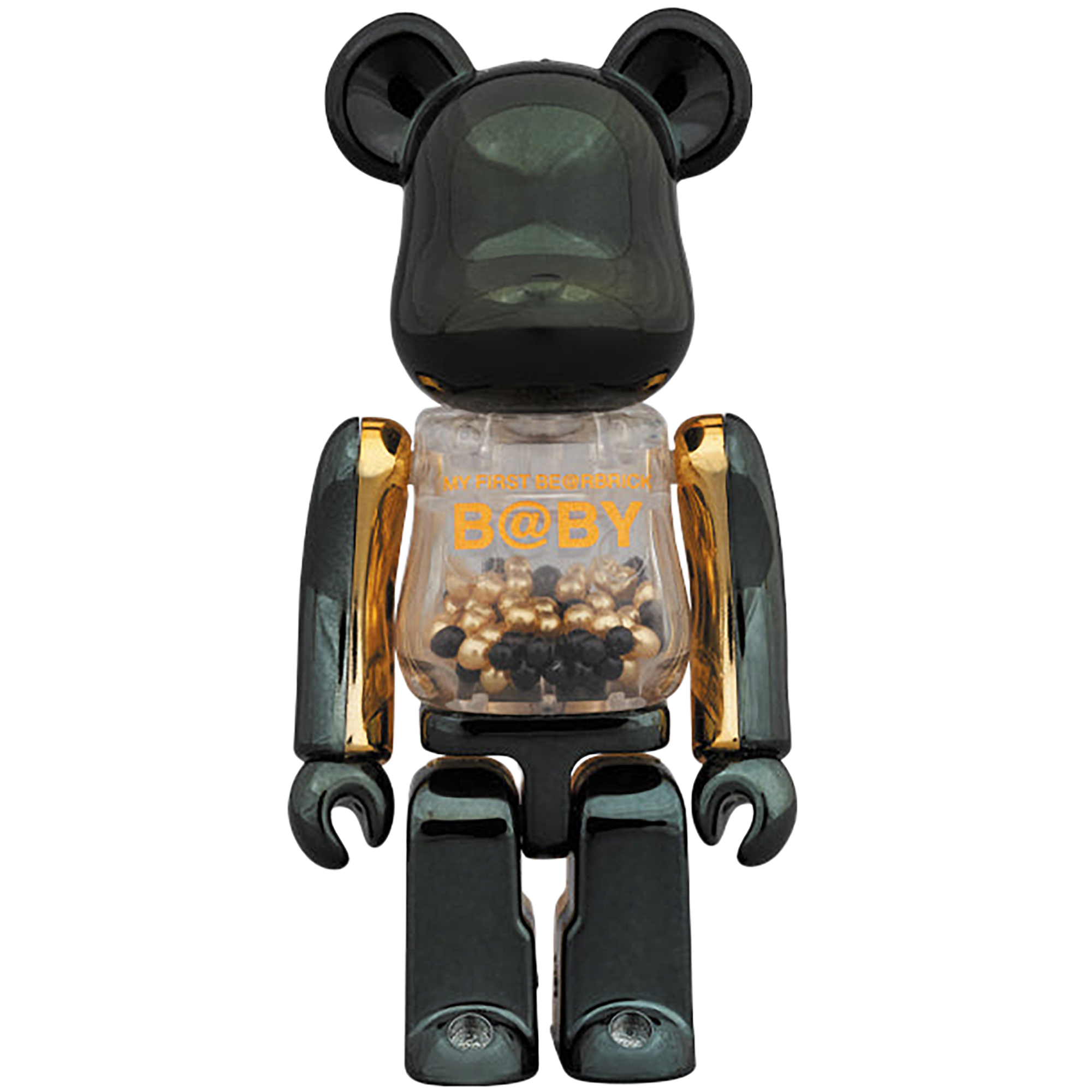 MY FIRST BE@RBRICK INNERSECT BLACK & GOLD Ver. 100% & 400%