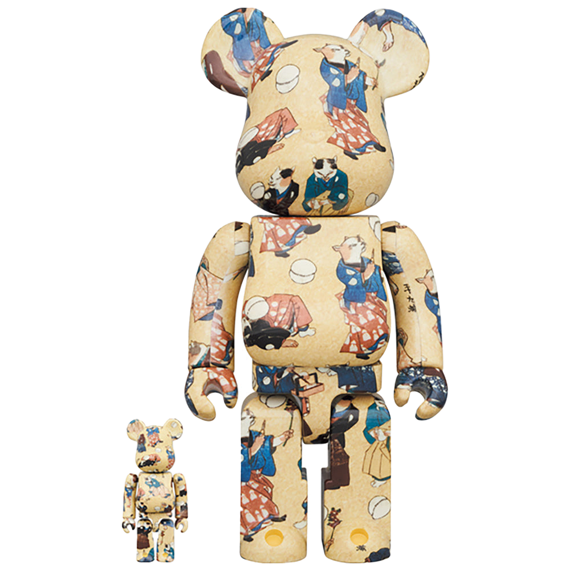 BE@RBRICK 歌川国芳 「流行猫の曲鞠」100％ & 400％