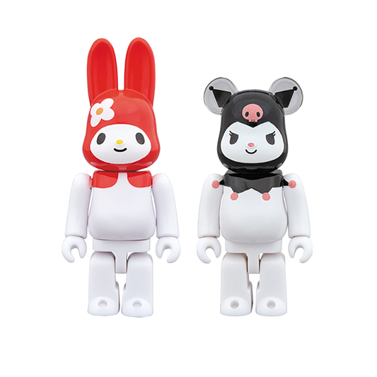 R@BBRICK MY MELODY(赤メロ Ver.) & BE@RBRICK クロミ 100％ 2 PACK