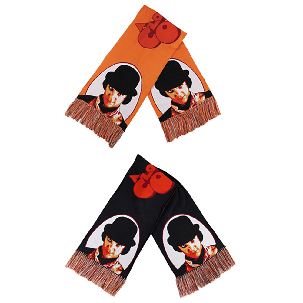 KNIT GANG COUNCIL "A CLOCKWORK ORANGE" KNIT SCARF "ALEX" BLACK／ORANGE_0