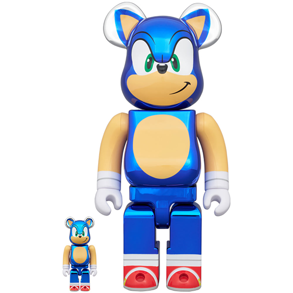 BE@RBRICK SONIC THE HEDGEHOG CHROME Ver. 100％ & 400％_0