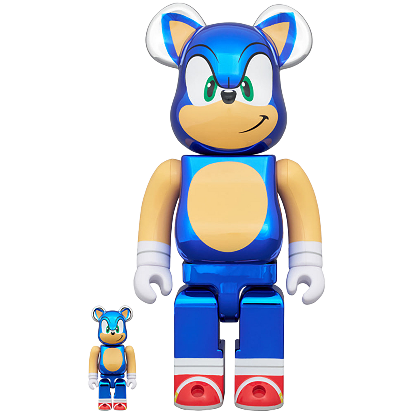 BE@RBRICK SONIC THE HEDGEHOG CHROME Ver. 100％ & 400％