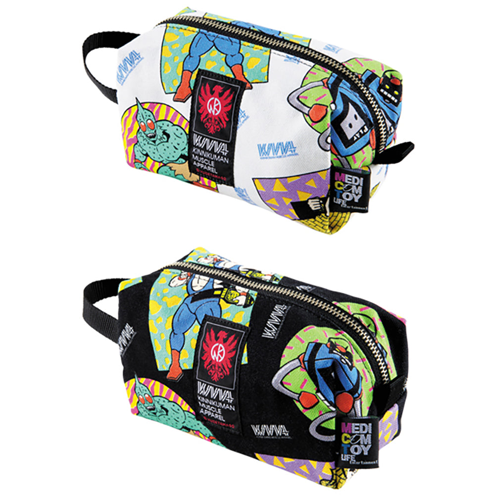 MLE KINNIKUMAN シリーズ KINNIKUMAN TRAVEL POUCH WHITE/BLACK_0
