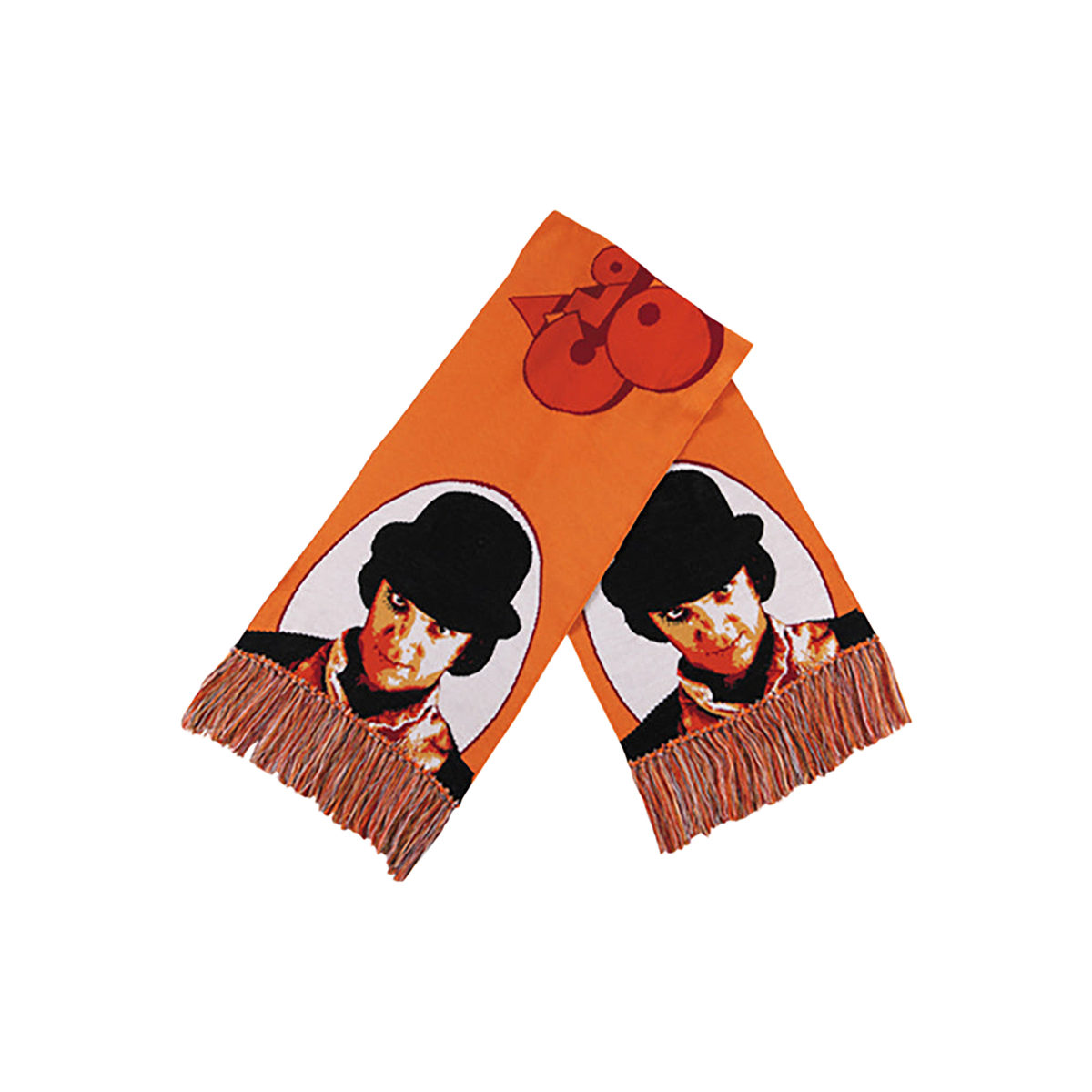 KNIT GANG COUNCIL "A CLOCKWORK ORANGE" KNIT SCARF "ALEX" BLACK／ORANGE