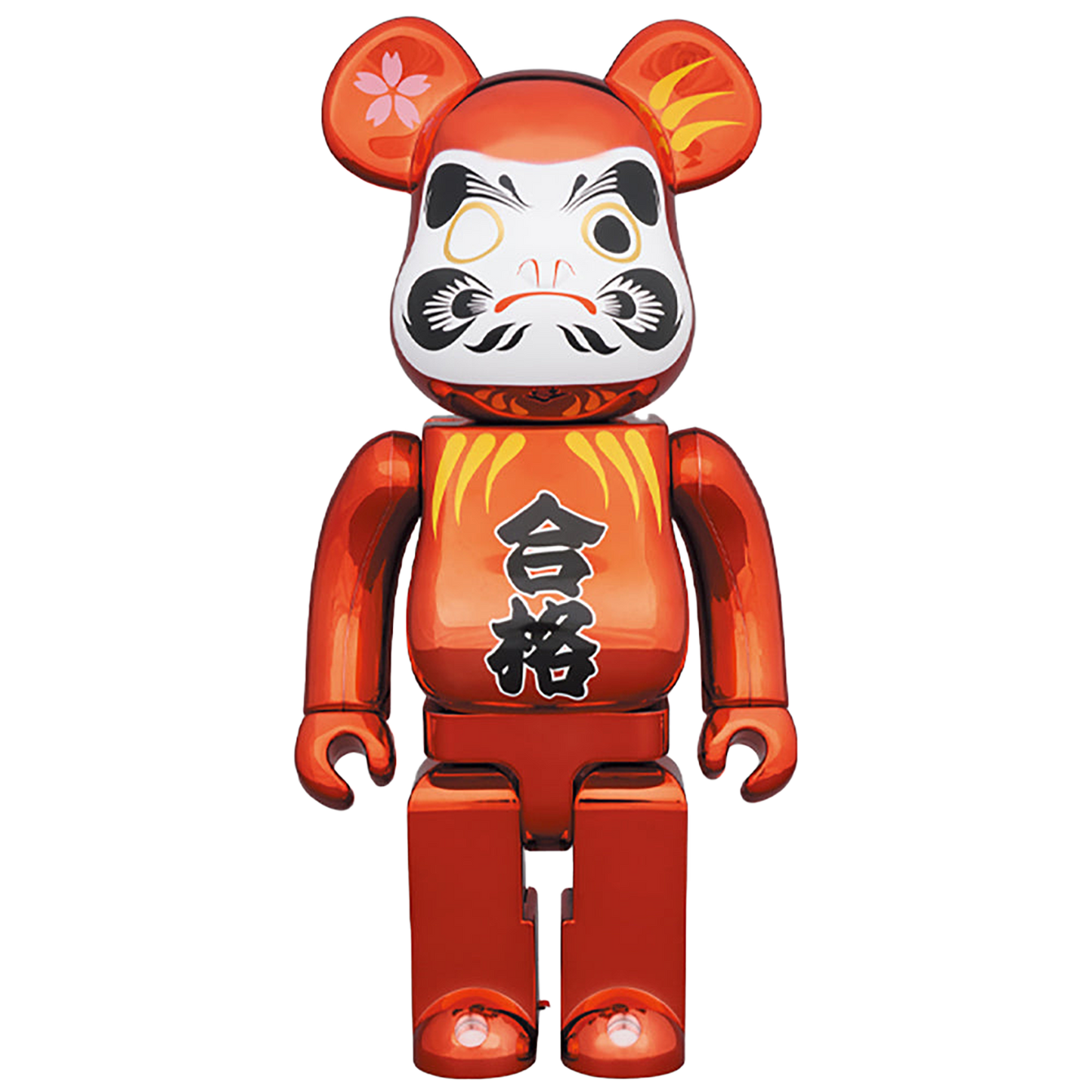 BE@RBRICK 達磨 合格 赤メッキ 400％