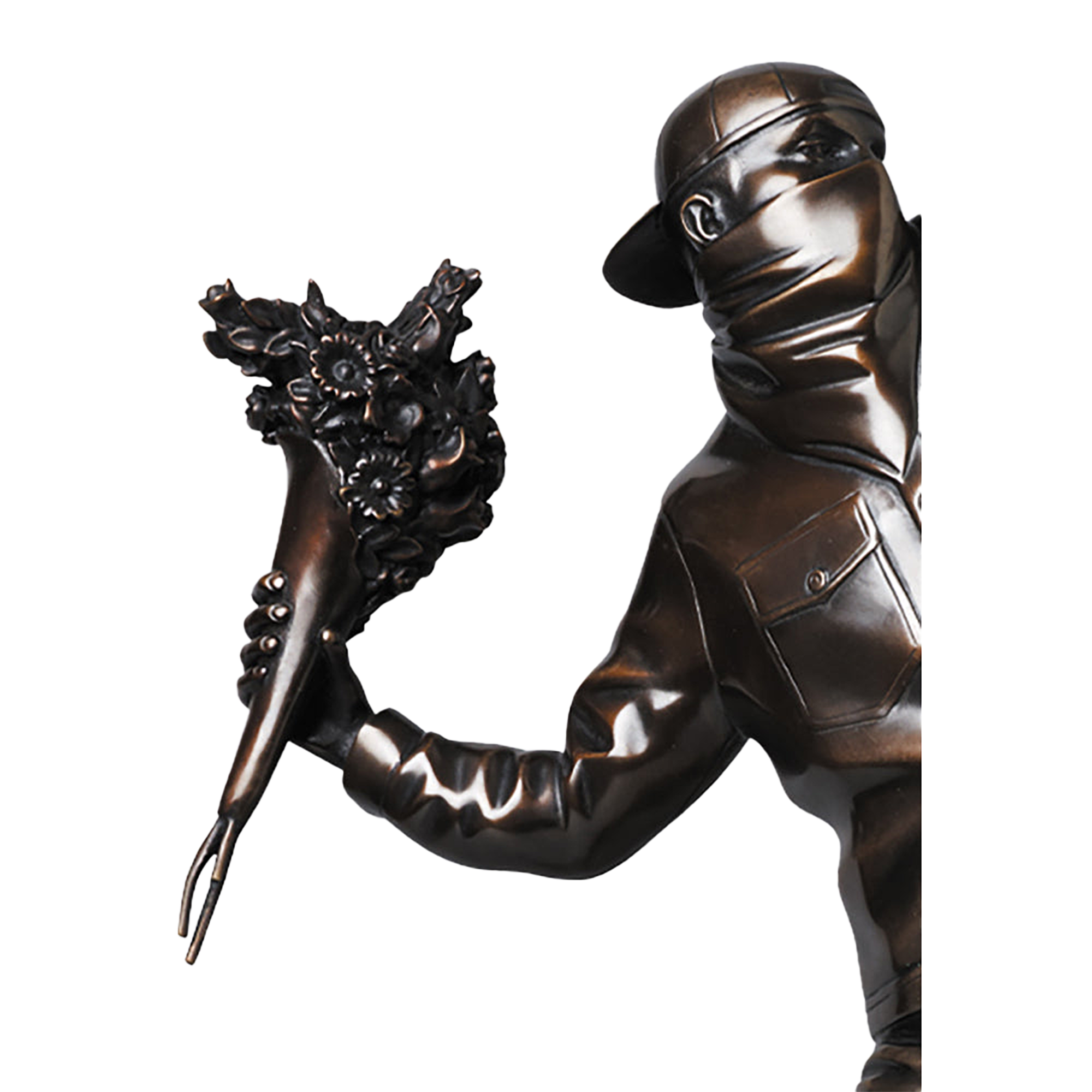 FLOWER BOMBER BRONZE STATUE