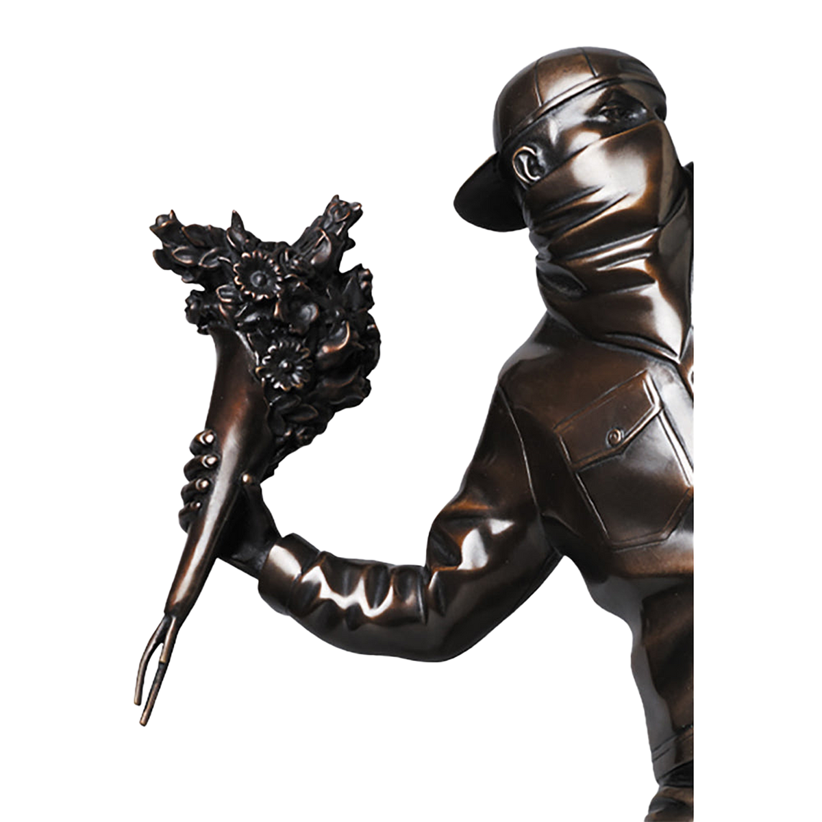 FLOWER BOMBER BRONZE STATUE