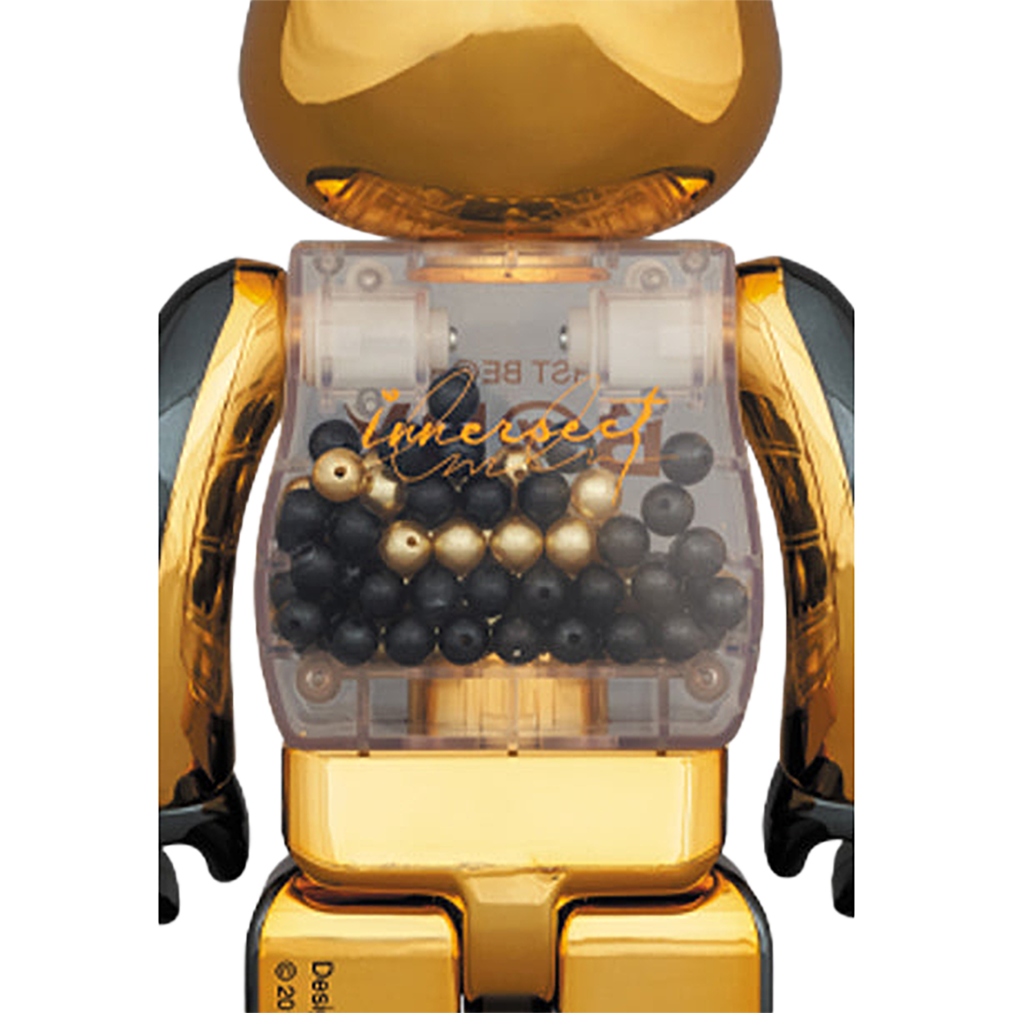 MY FIRST BE@RBRICK INNERSECT BLACK & GOLD Ver. 100% & 400%