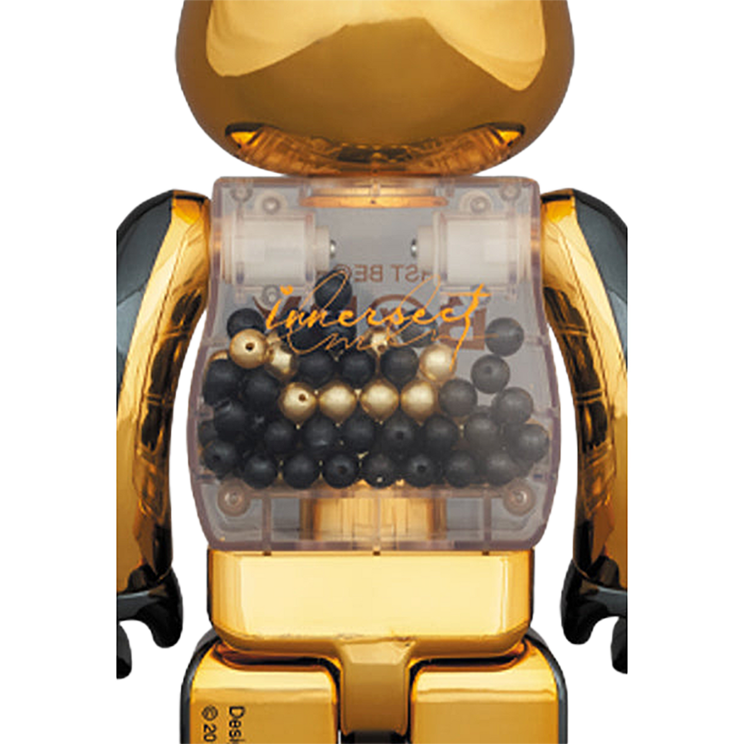 MY FIRST BE@RBRICK INNERSECT BLACK & GOLD Ver. 100% & 400%
