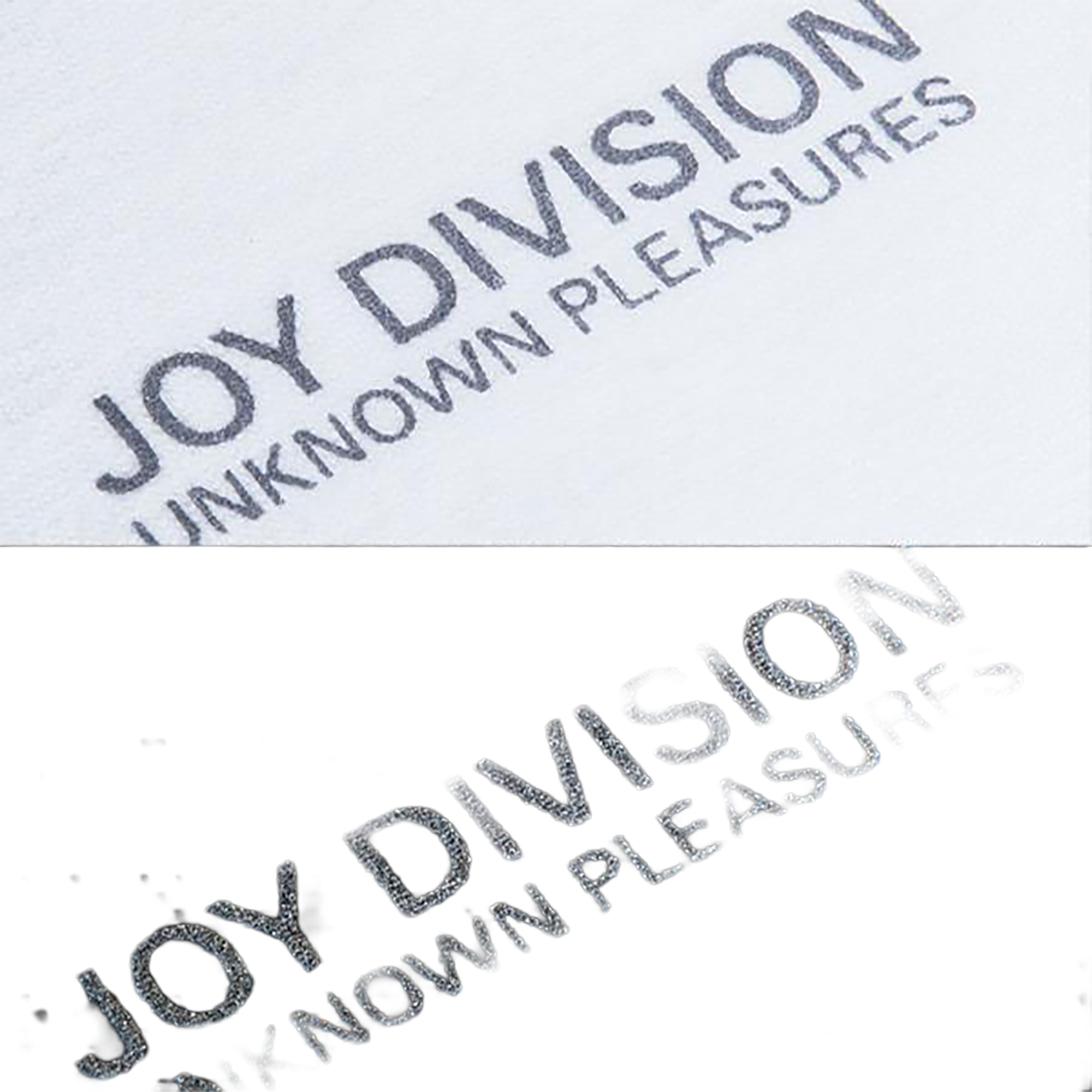 REFLECTIVE PRINT TEE "UNKNOWN PLEASURES" 