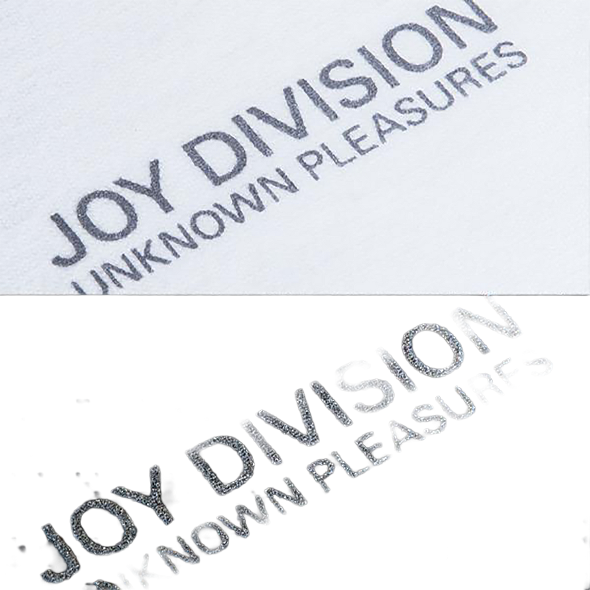 REFLECTIVE PRINT TEE "UNKNOWN PLEASURES" 