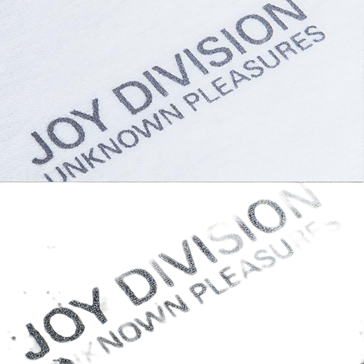 REFLECTIVE PRINT TEE "UNKNOWN PLEASURES" 