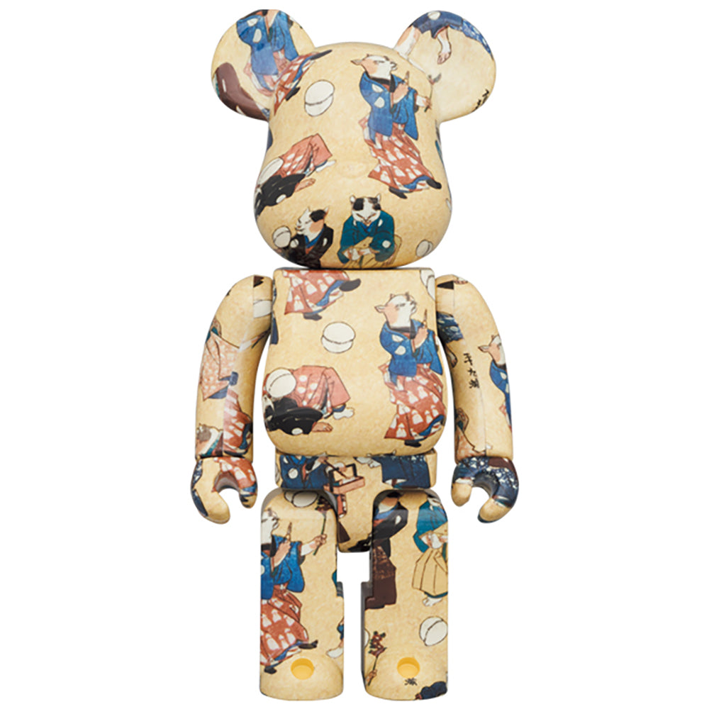 BE@RBRICK 歌川国芳 「流行猫の曲鞠」100％ & 400％_2