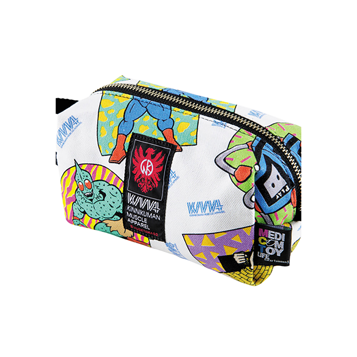 MLE KINNIKUMAN シリーズ KINNIKUMAN TRAVEL POUCH WHITE/BLACK