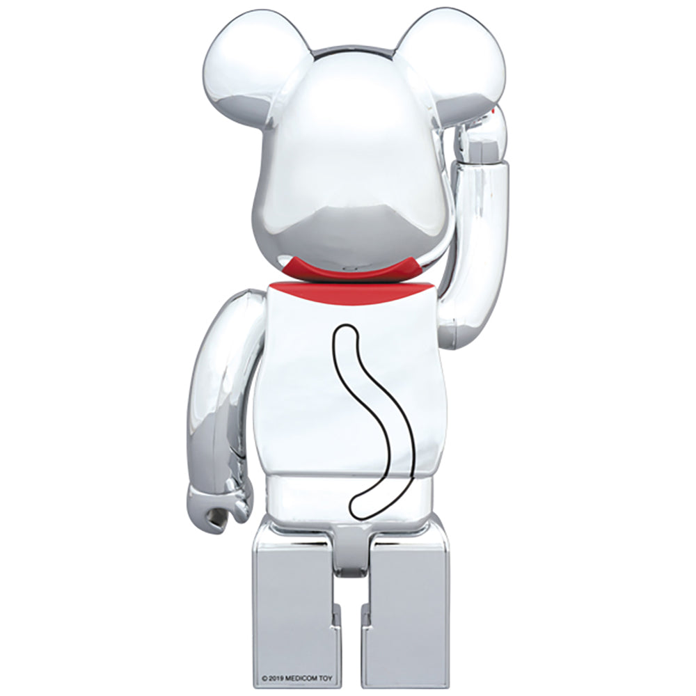BE@RBRICK 招き猫 銀メッキ四 400％_1