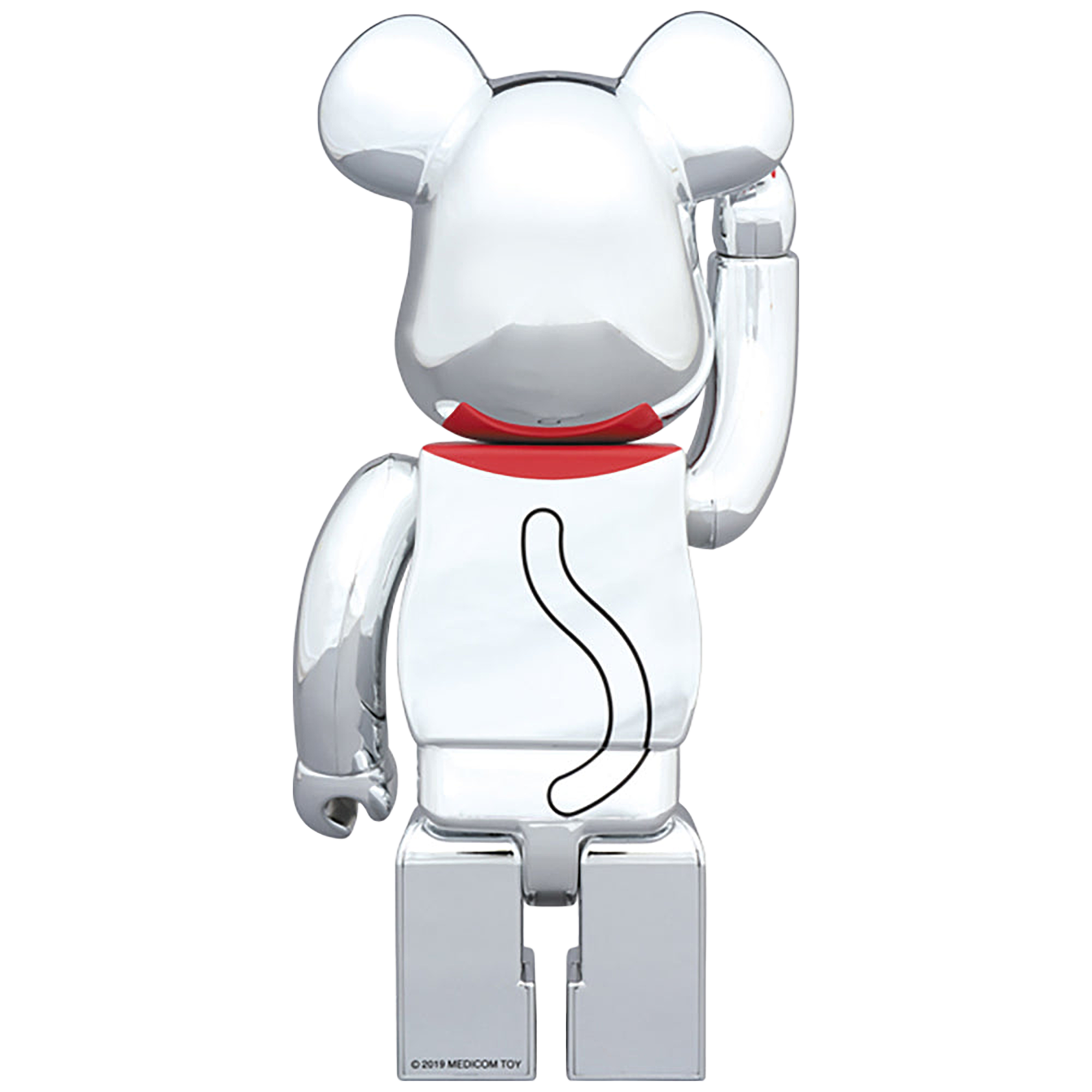 BE@RBRICK 招き猫 銀メッキ四 400％
