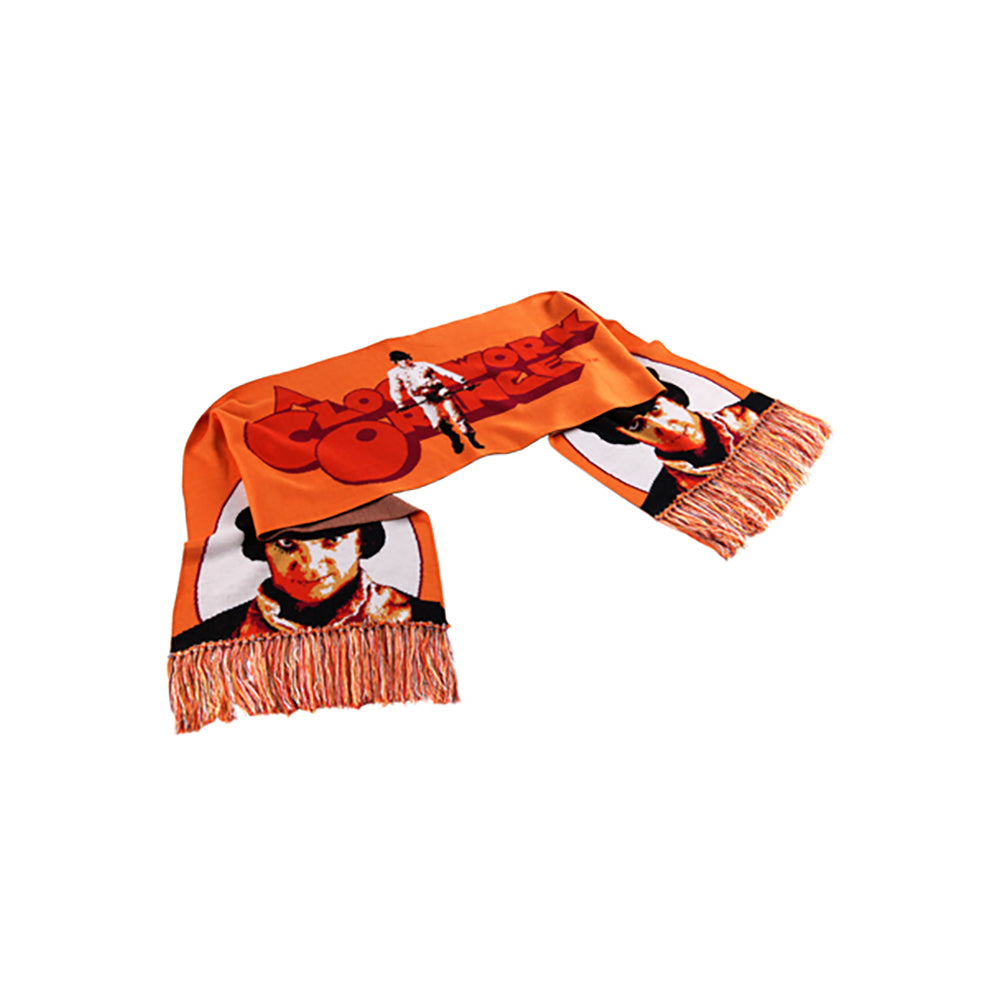 KNIT GANG COUNCIL "A CLOCKWORK ORANGE" KNIT SCARF "ALEX" BLACK／ORANGE_2