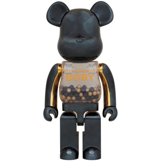 MY FIRST BE@RBRICK INNERSECT BLACK & GOLD Ver.1000％_0