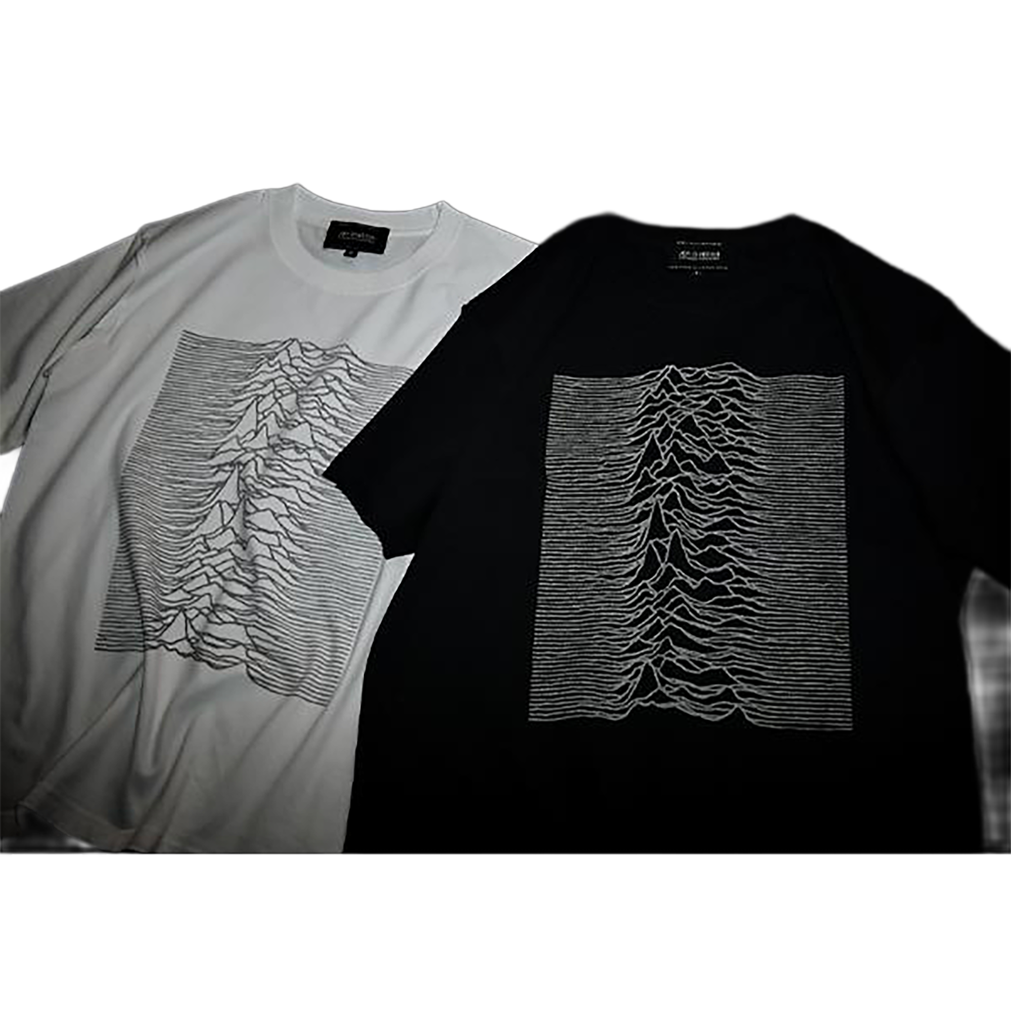 REFLECTIVE PRINT TEE "UNKNOWN PLEASURES" 
