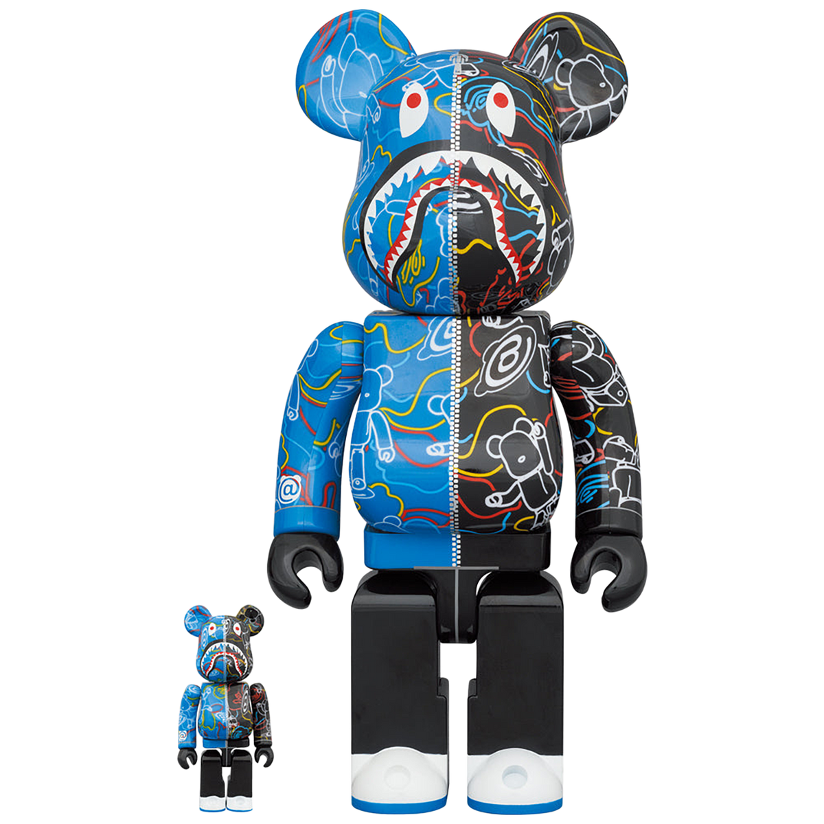BAPE(R) BE@RBRICK LINE CAMO SHARK 100％ & 400％