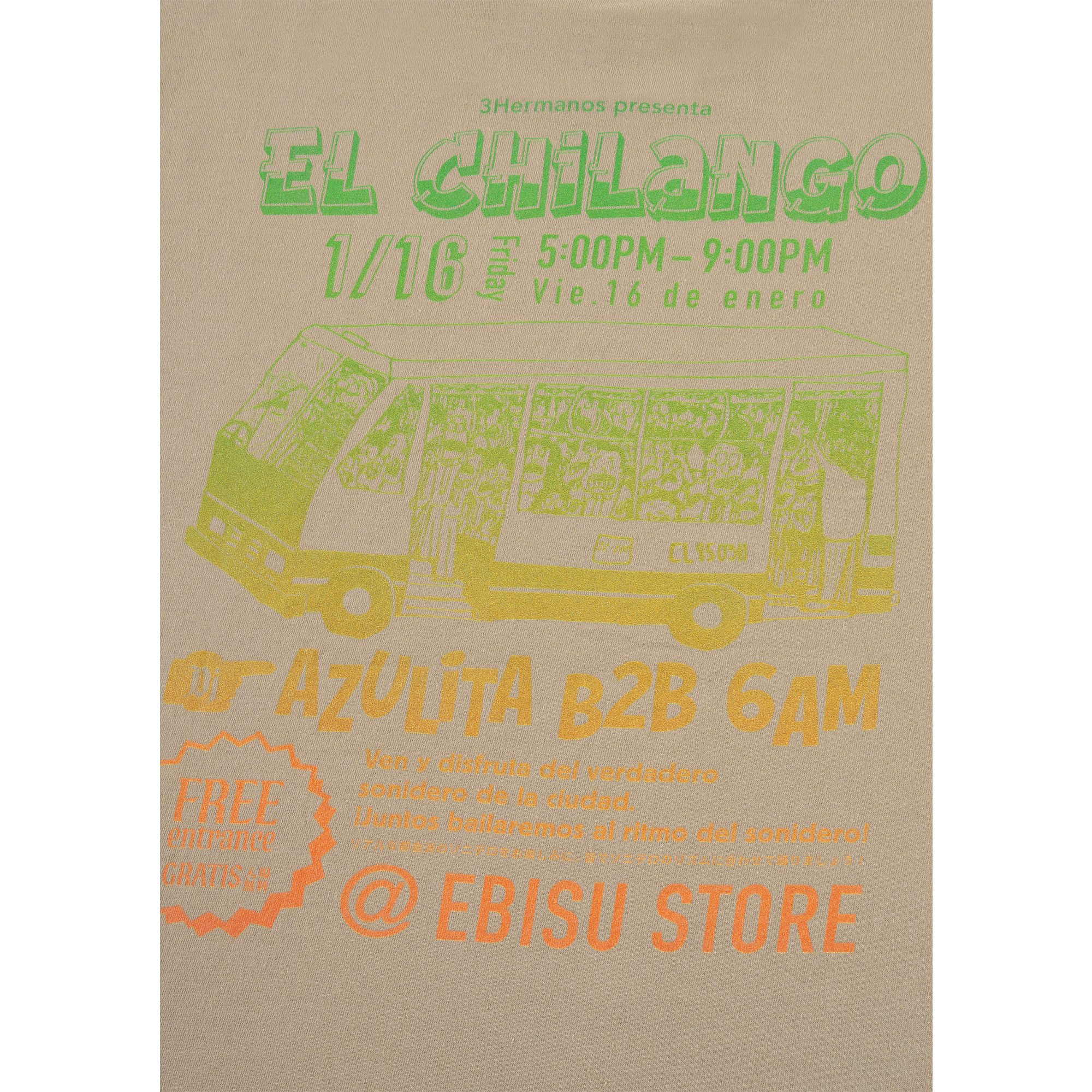 MLE × TACOS 3Hermanos T-SHIRT D《2026年11月発売予定》_3