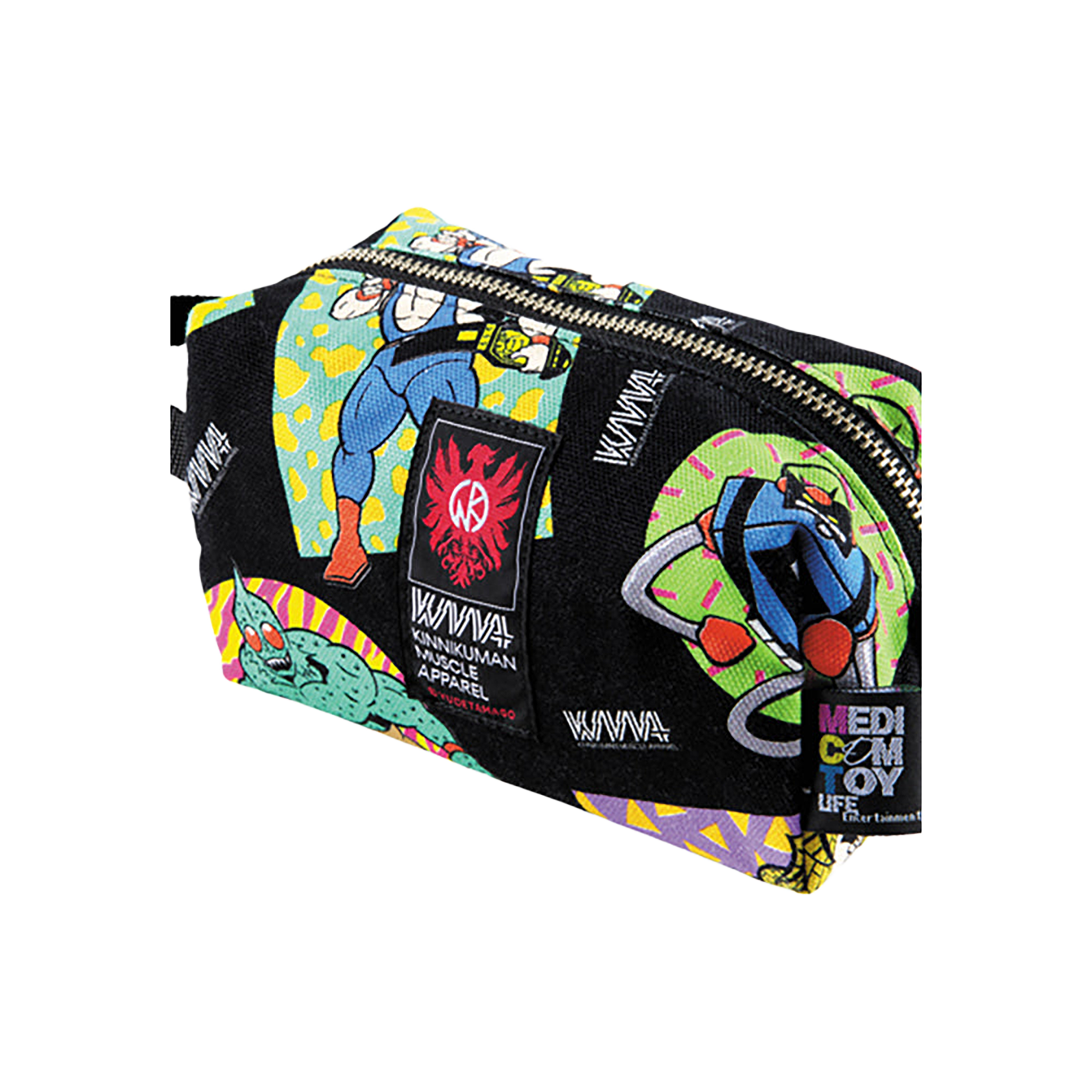 MLE KINNIKUMAN シリーズ KINNIKUMAN TRAVEL POUCH WHITE/BLACK