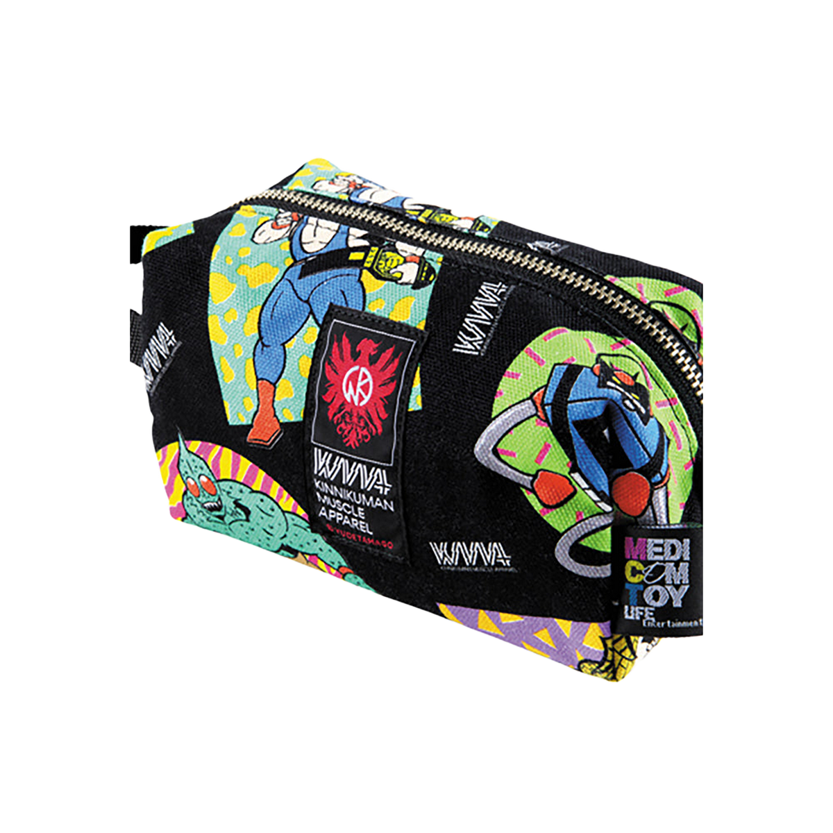 MLE KINNIKUMAN シリーズ KINNIKUMAN TRAVEL POUCH WHITE/BLACK