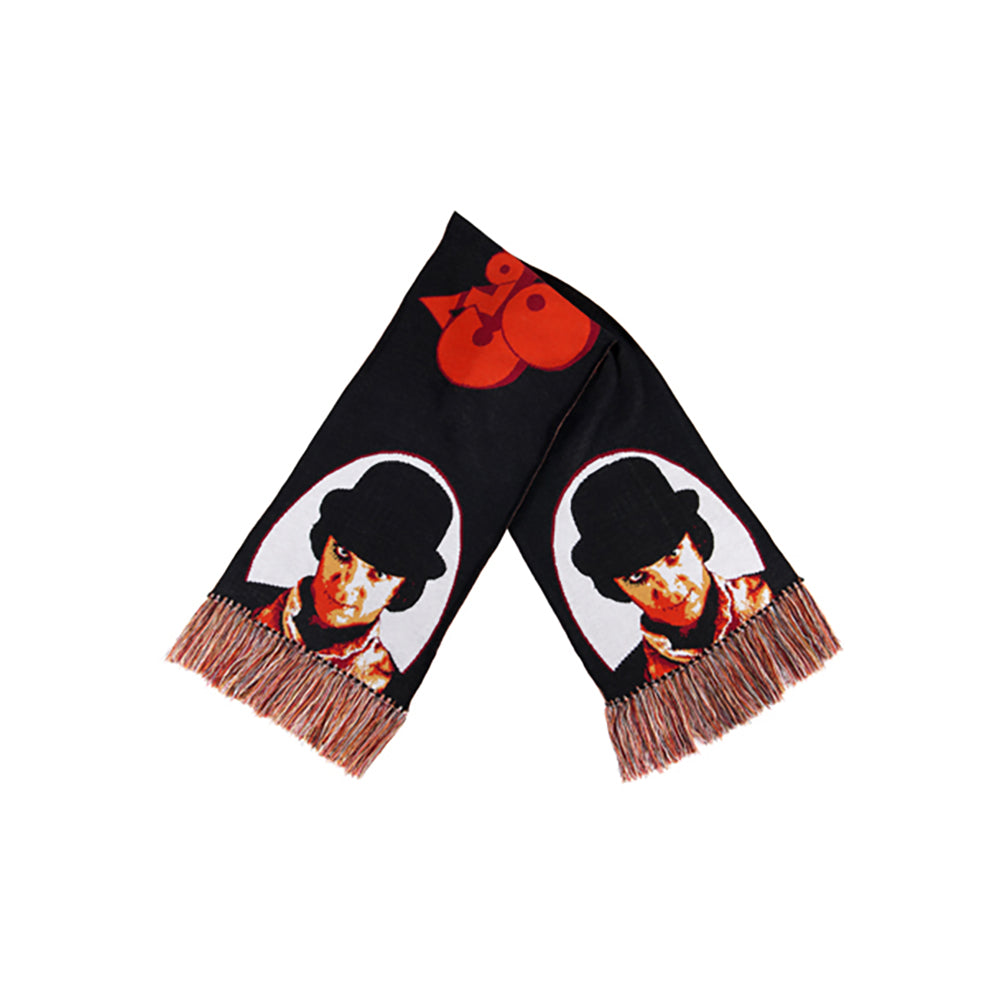 KNIT GANG COUNCIL "A CLOCKWORK ORANGE" KNIT SCARF "ALEX" BLACK／ORANGE_3