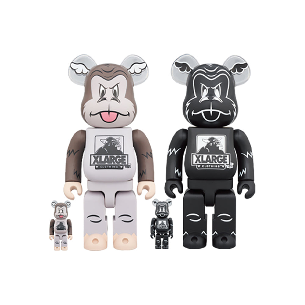 BE@RBRICK XLARGE × D*Face 100％ & 400％ BROWN/BLACK_0