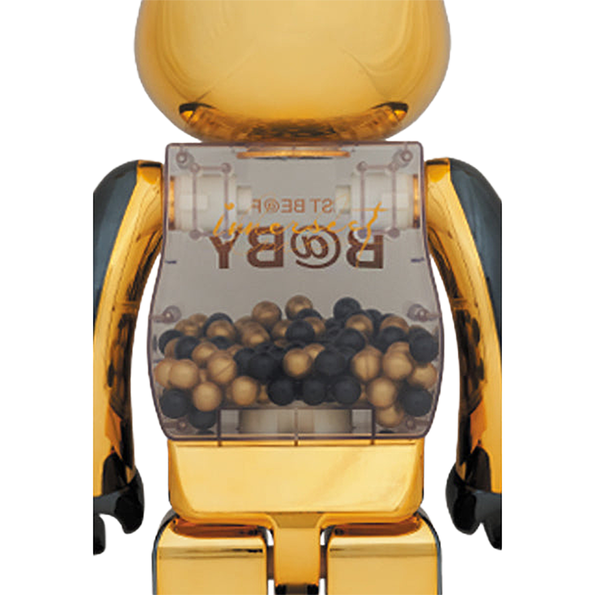 MY FIRST BE@RBRICK INNERSECT BLACK & GOLD Ver.1000％