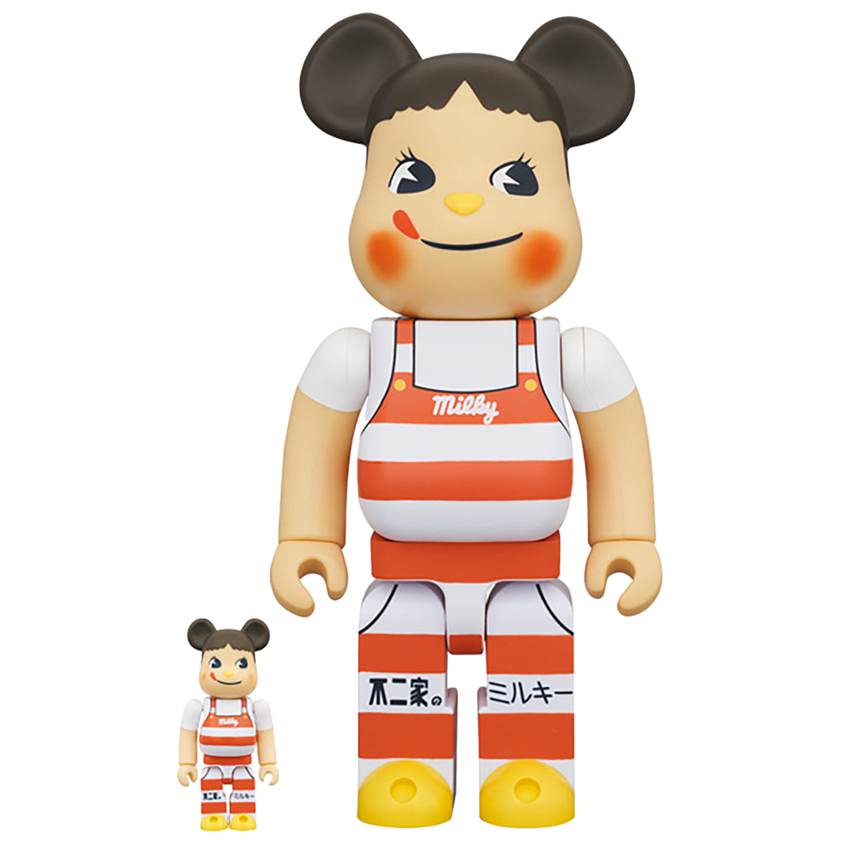 BE@RBRICK ペコちゃん ミルキー三角帽子デザイン 100％ & 400