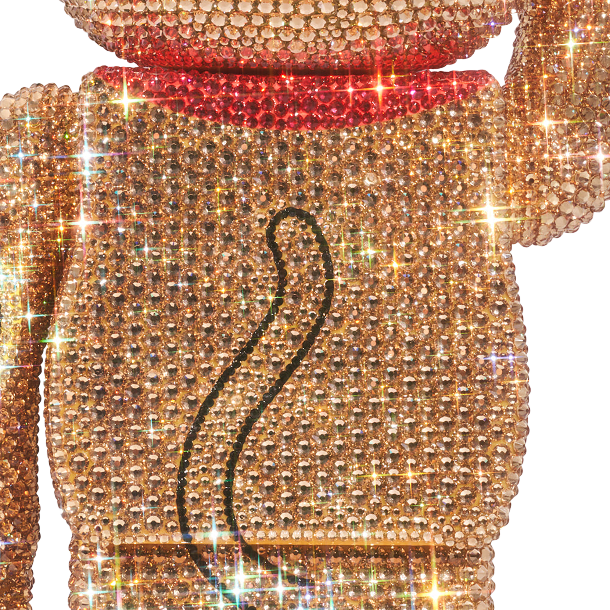 BE@RBRICK CRYSTAL DECORATE Maneki Neko Gold Money Fortune 400％