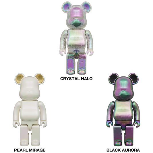BE@RBRICK AUDIO IRIDESCENT 400％ Portable Bluetooth(R) Speaker CRYSTAL HALO／PEARL MIRAGE／BLACK AURORA
