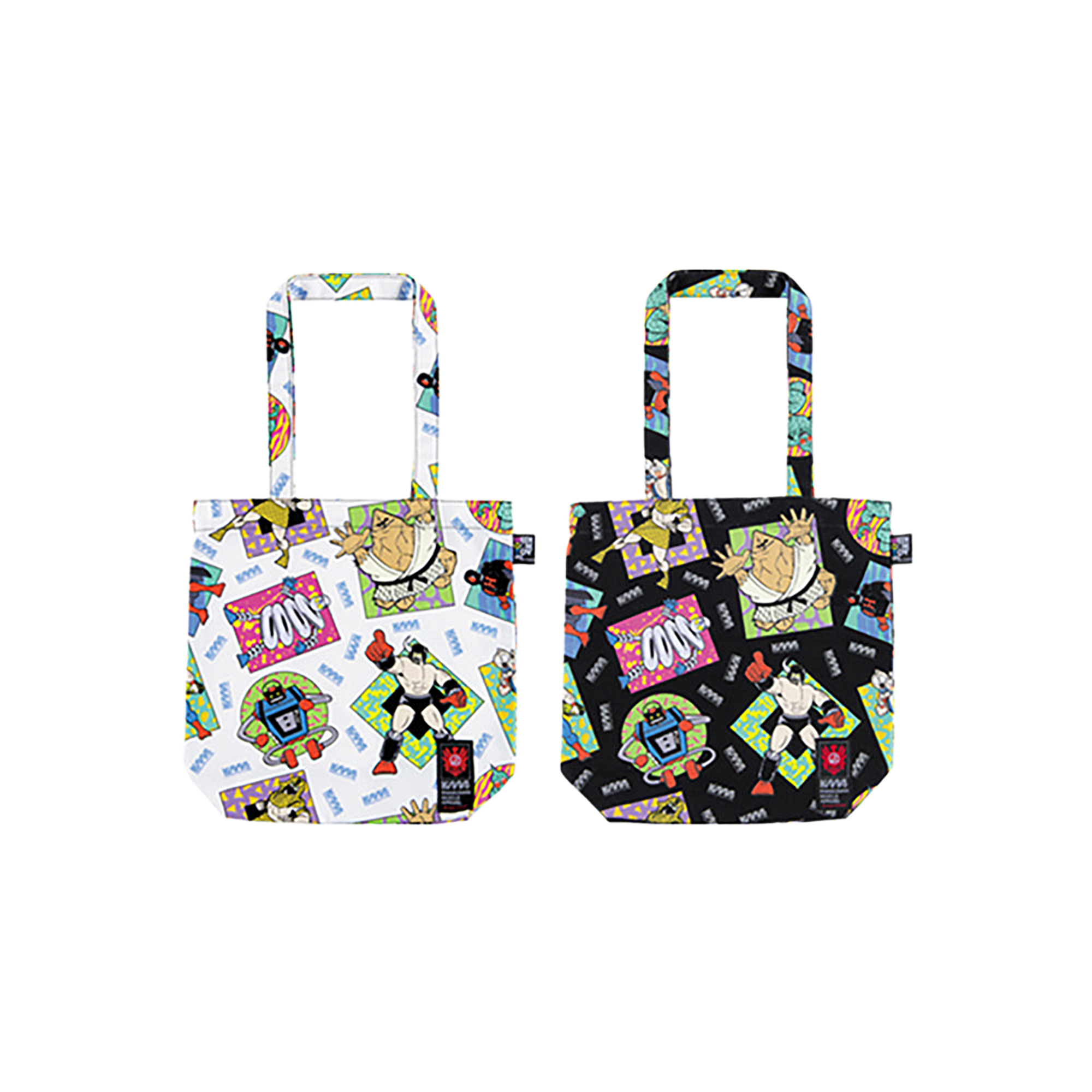 MLE KINNIKUMAN シリーズ KINNIKUMAN TOTE BAG WHITE/BLACK