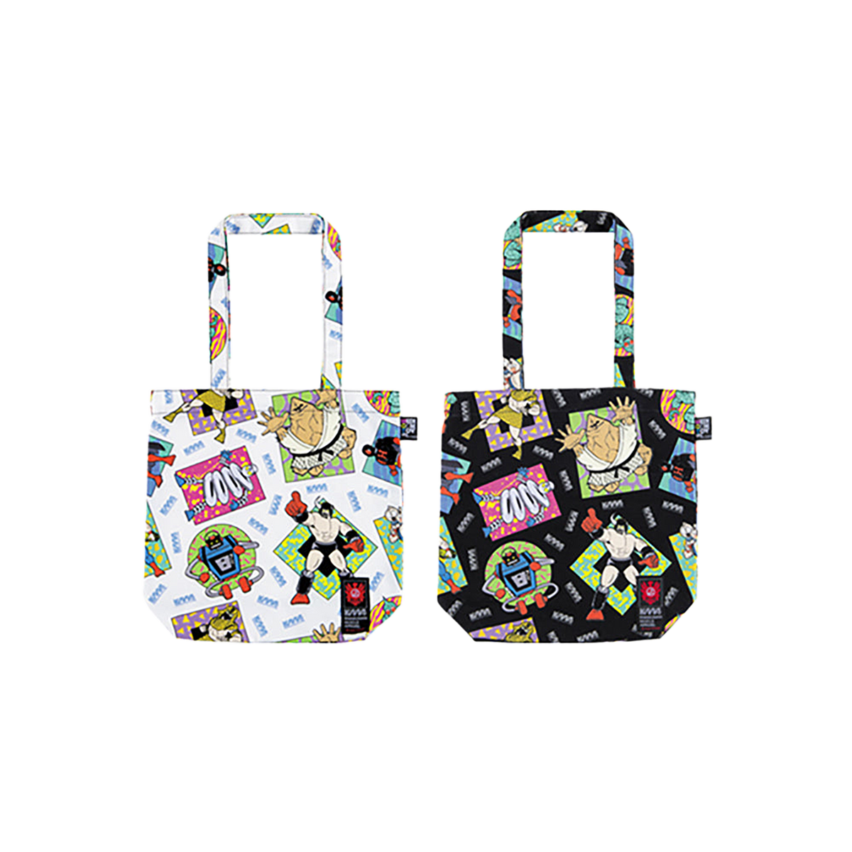 MLE KINNIKUMAN シリーズ KINNIKUMAN TOTE BAG WHITE/BLACK