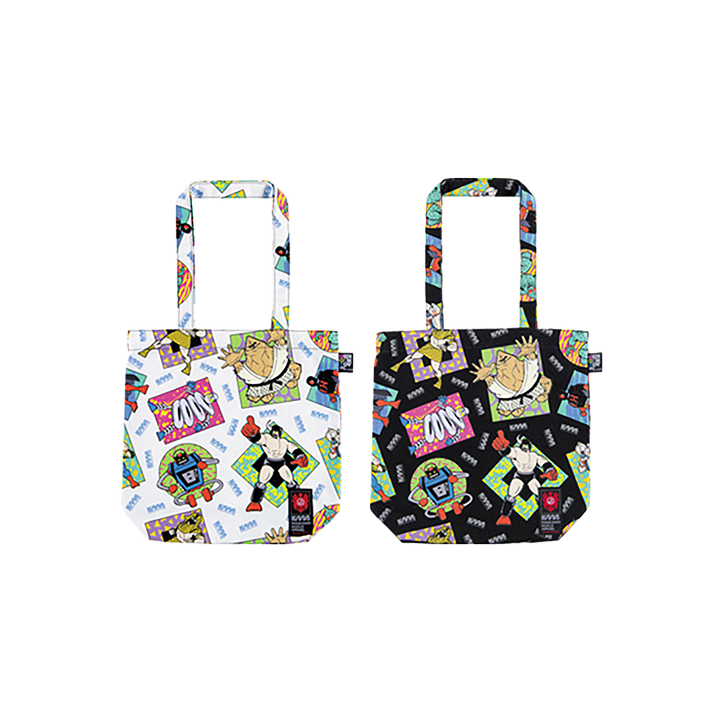 MLE KINNIKUMAN シリーズ KINNIKUMAN TOTE BAG WHITE/BLACK